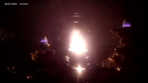 The meditation area presents: A misty night by the lantern