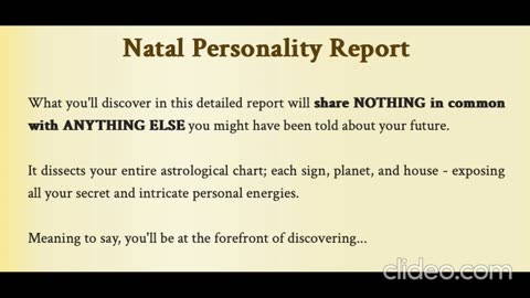 Natal Personality Report Review - Is It Legit?
