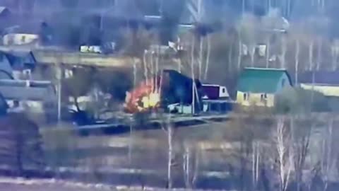 Destruction of Russian Tank by Ukrainian Army