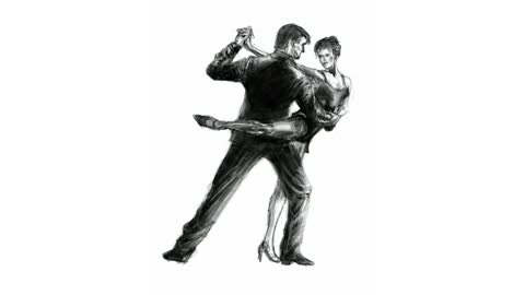 Argentine Tango time-lapse drawing (No. 344)