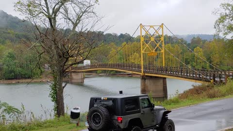 Bus Ignores Weight Limit On Bridge