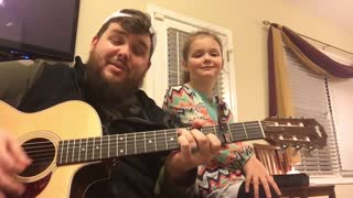 Daddy daughter duo cover 'Love Yourself' by Justin Bieber
