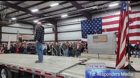 Brian Brase The Peoples Convoy Co-Organizer end the Rally with a powerful speech.