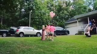 Couple Use Dogs To Reveal Their Baby's Gender