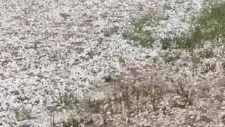 Piles Of Hail In Texas