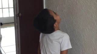Dad Pulls Card and Wall Prank on Son