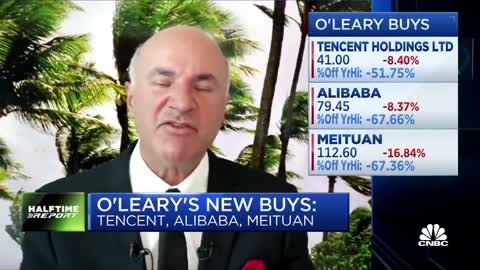 Kevin O'Leary buys Tencent, Alibaba, Meituan