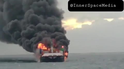 Container Schiff fire