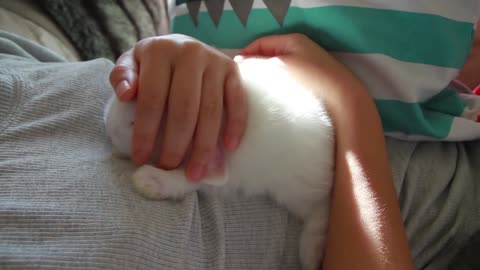 Snuggling with my Baby Bunny!