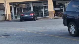 Lady Peeing in Walmart Parking Lot