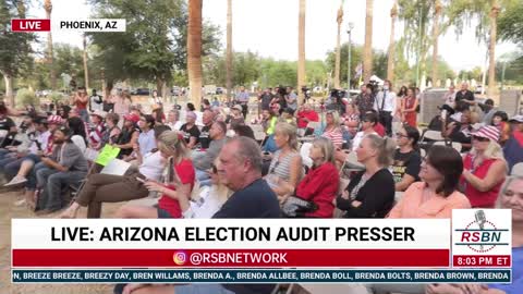 Arizona Rep. Mark Finchem speaks at the Audit Debrief (RSBN Video)