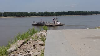 Ferry crossing at St. Genevieve, MO