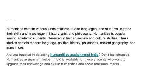 What do you Mean by Humanities?