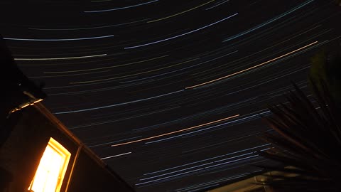 Awesome star trails Nikon P900