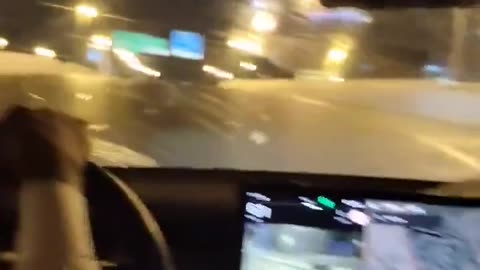 IT’S NOT A BOAT, IT’S A TESLA " Just calmly navigating flooded streets in Dubai.