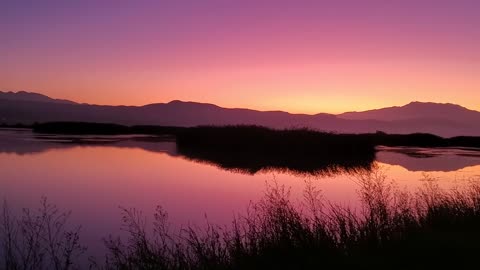 Sunrise over San Jacinto wildlife area