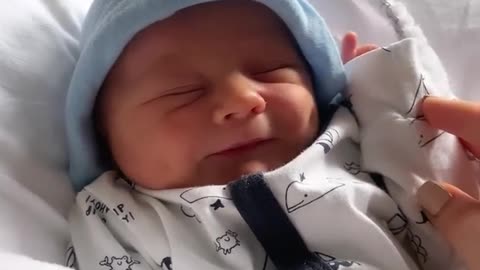 New Born Baby 1st Smile