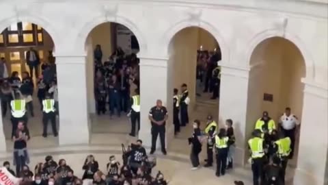 🎥 Pro-Hamas insurrectionists storm the U.S. Capitol building.