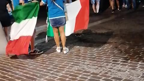 How the Italian celebrating their winning on euro champion 2021