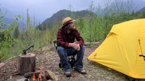 Camping on a mountain | New Woods tent | Cryptanthropy origin story.