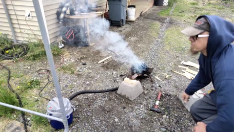 Making A Coal Forge From An Old Vacuum And BBQ | Will It Work?