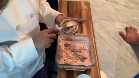 Helado de fresa