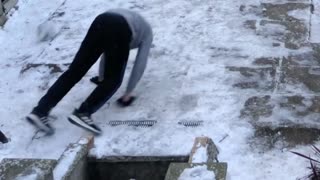 Soccer on Ice Leads to Faceplant