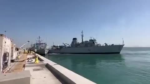Two British Navy minesweepers collided in Bahrain.
