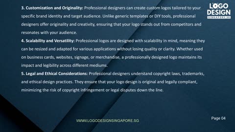 By partnering with a professional designer, you can ensure that your logo effectively