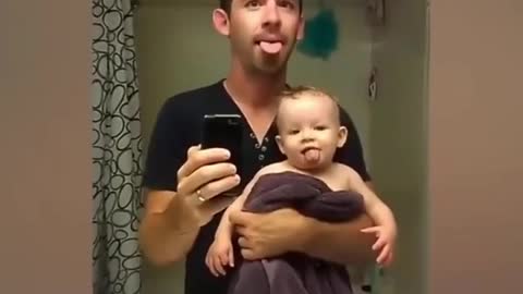 CUTE BABIES making fun of making anyone laugh