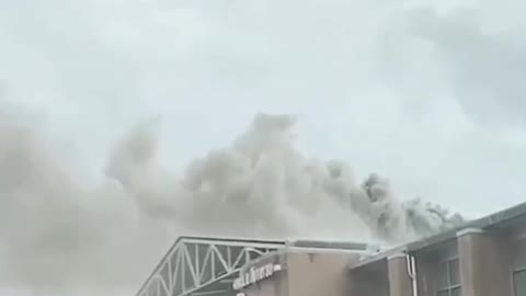 Smoke seen rising from Pacific Mall in Toronto.