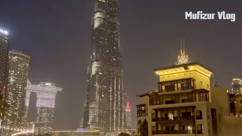Dubai Burj Khalifa, Night City Center Walking Tour 2023 _ UAE