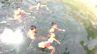 How to help children learn to swim- video Pune India