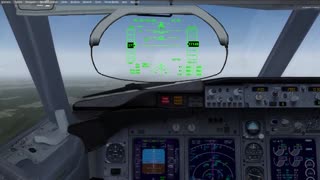 P3D American Airlines 737 800 taxi and takeoff Houston to Charlotte