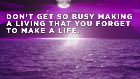 Don’t Get So Busy..