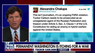 Tucker Carlson takes a look at the left's reaction to his coverage of the Russia-Ukraine conflict
