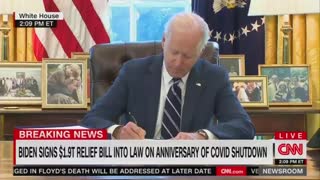 Biden's Staff Escort Him Away When Reporters Ask About Covid Relief Bill, Border Crisis
