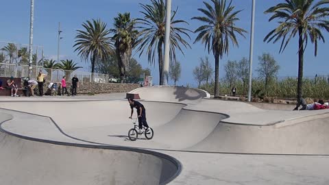 Performing skills with BMX