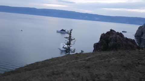 Aircraft Carrier Hits Water