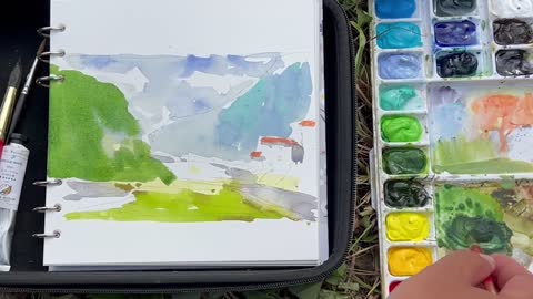 Born in Guizhou｜Wuyang Watercolor - Sketching in Guizhou｜It's so beautiful. Part IX.