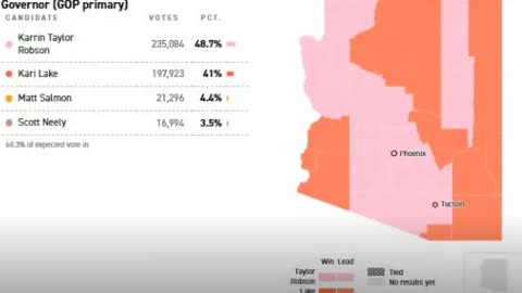 Kari Lake part 1 zoomed Arizona Aug 2nd 2022 gop gov primary vote reduction election fraud crime