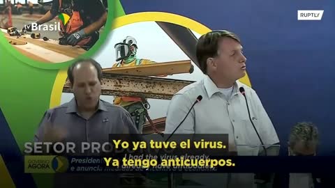 Bolsonaro presidente de Brasil no quiere vacunarse