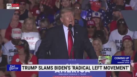 Donald Trump 'bashes Joe Biden' at latest Florida rally