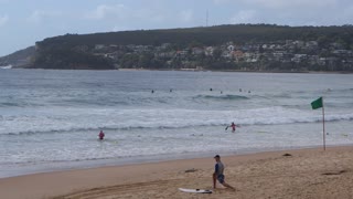 Little nippers training in Manly beach