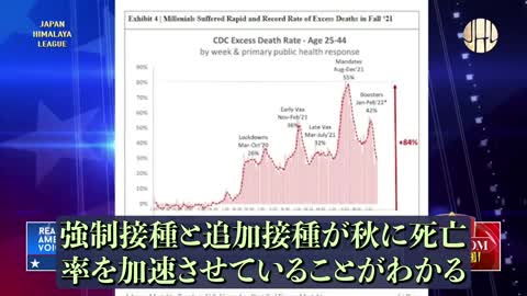 84% excess deaths in the 25-44 age group due to vaccines in 2021 fall