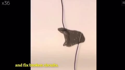 A robot made of magnetic slime inside your body.