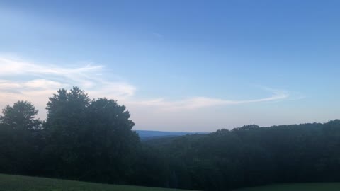 Great clouds in Western PA mountains