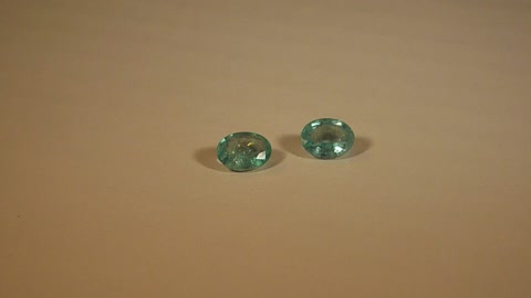 A Pair Of Colombian Emeralds...