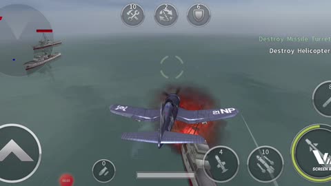 Gunshipbattle 3d video game destroy enemies boats