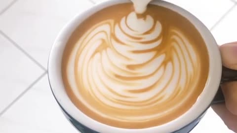 Latte art design. Wirwalcoffee